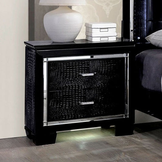 BELLANOVA Night Stand in Black finish