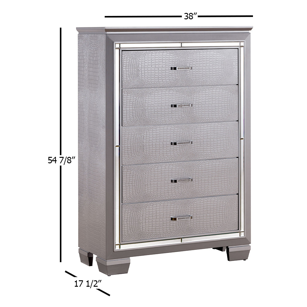 BELLANOVA Chest in Silver finish