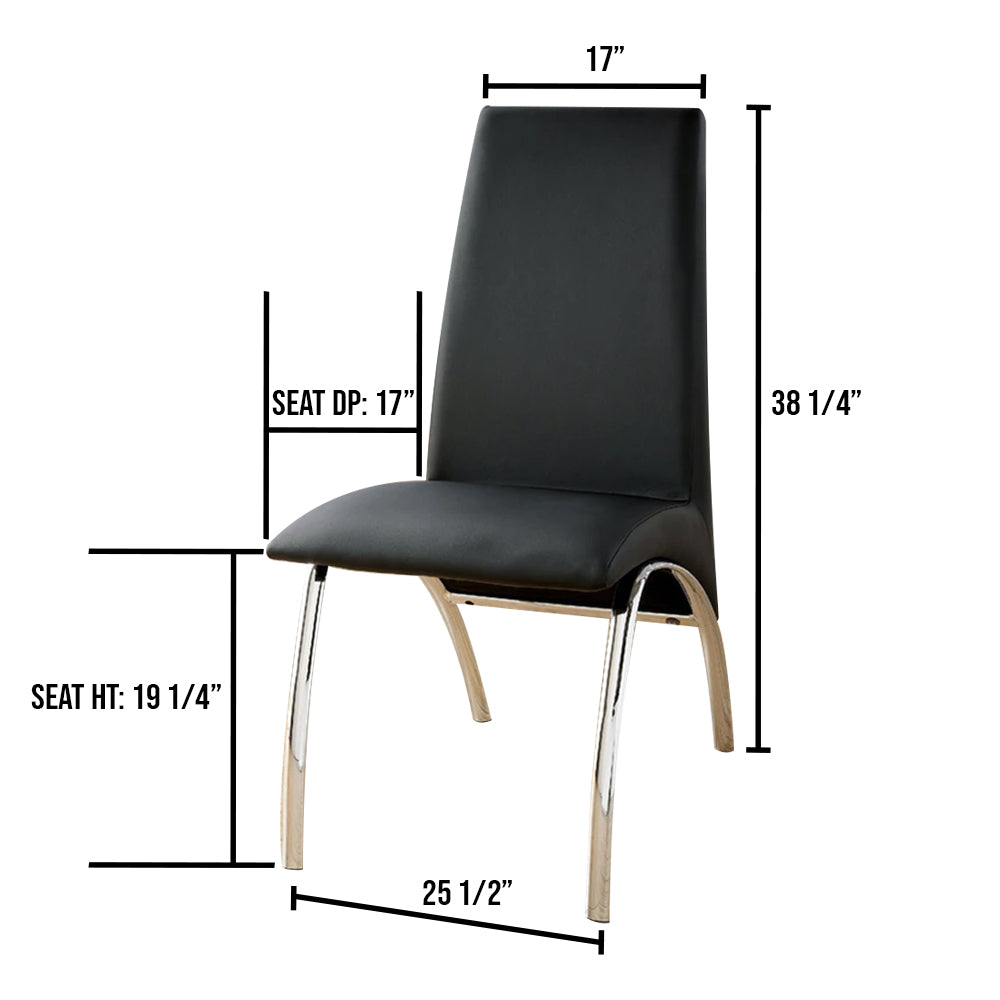 Glenview Side Chair in Black finish