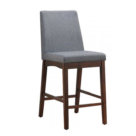 Marten Counter Ht. Chair (2/CTN) in Brown Cherry/Gray Finish