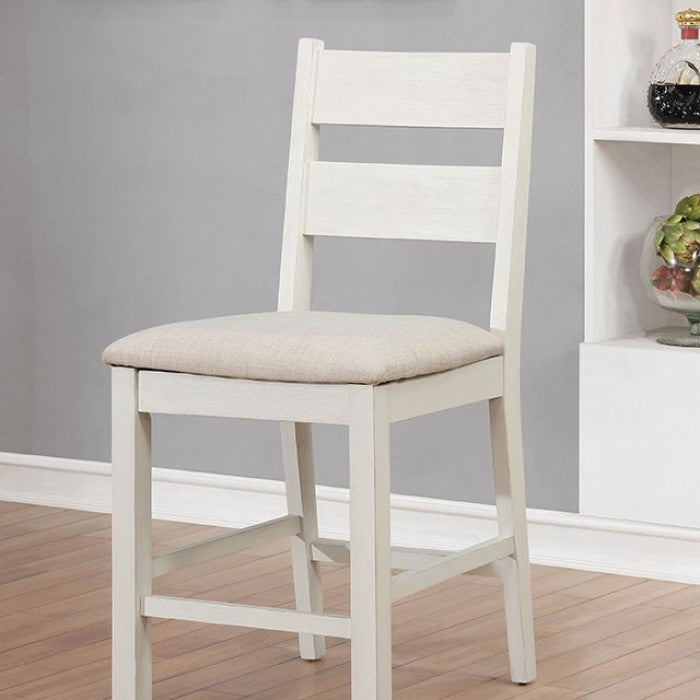 Glenfield Counter Ht. Chair (2/CTN) in Weathered White/White Finish